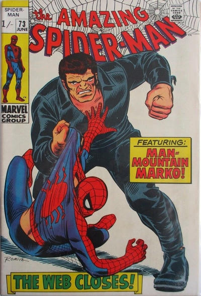 Cover for The Amazing Spider-Man (Marvel, 1963 series) #73 [British]