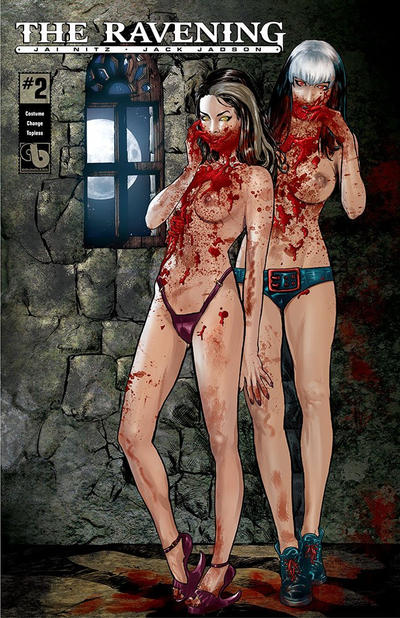 Cover for Ravening (Avatar Press, 2016 series) #2 [Costume Change Topless variant]