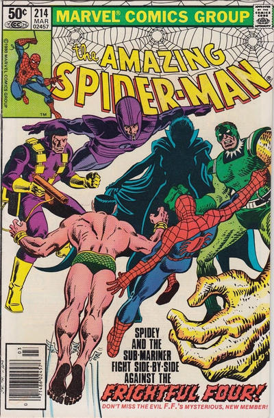Cover for The Amazing Spider-Man (Marvel, 1963 series) #214 [Newsstand]