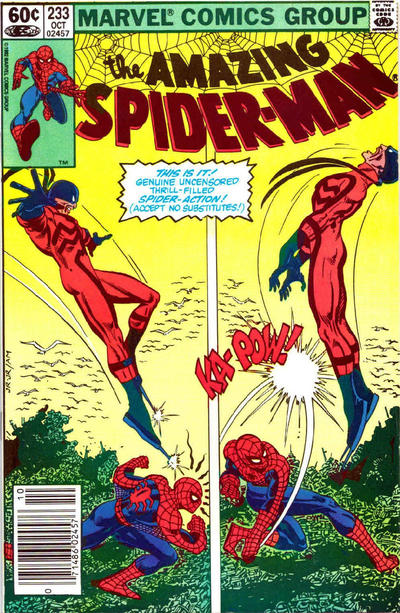Cover for The Amazing Spider-Man (Marvel, 1963 series) #233 [Newsstand]