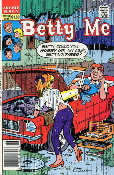 Cover for Betty and Me (Archie, 1965 series) #183 [Newsstand]