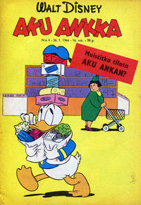 Cover Thumbnail for Aku Ankka (Sanoma, 1951 series) #4/1966