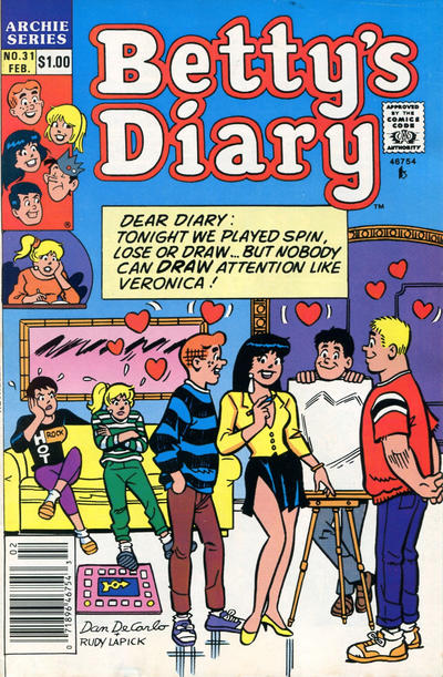 Cover for Betty's Diary (Archie, 1986 series) #31 [Newsstand]