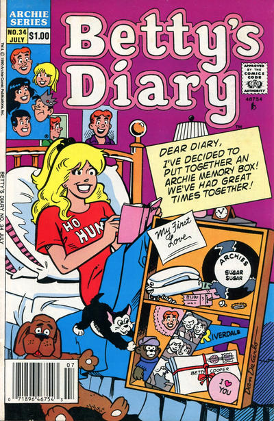 Cover for Betty's Diary (Archie, 1986 series) #34 [Newsstand]