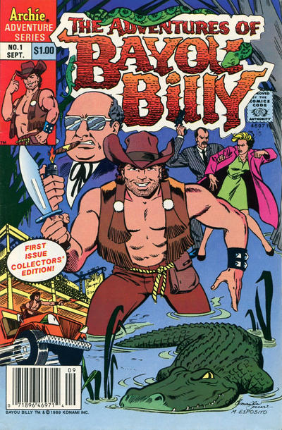 Cover for The Adventures of Bayou Billy (Archie, 1989 series) #1 [Newsstand]