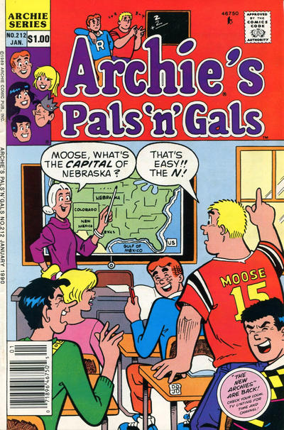 Cover for Archie's Pals 'n' Gals (Archie, 1952 series) #212 [Newsstand]