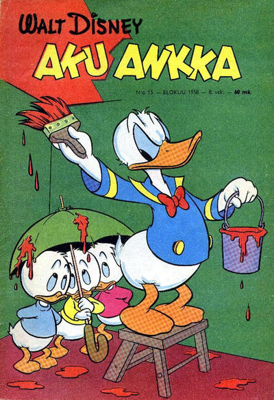 Cover for Aku Ankka (Sanoma, 1951 series) #15/1958
