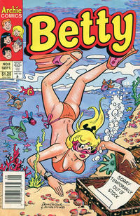 Cover for Betty (Archie, 1992 series) #8 [Newsstand]
