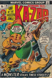 Cover Thumbnail for Astonishing Tales (Marvel, 1970 series) #18 [British]