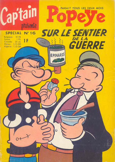 Cover for Cap'tain présente Popeye (spécial) (Société Française de Presse Illustrée (SFPI), 1962 series) #16