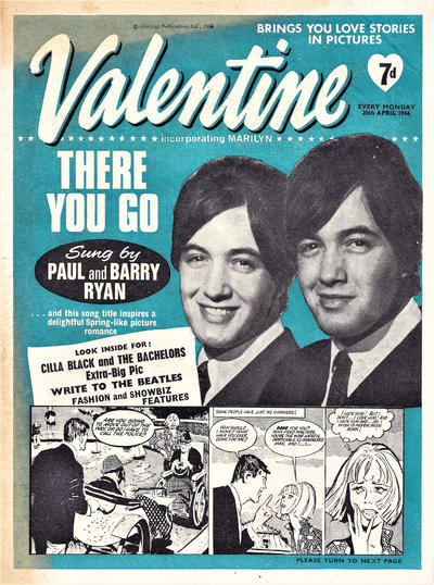 Cover for Valentine (IPC, 1957 series) #30 April 1966