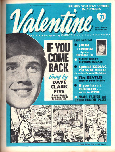Cover for Valentine (IPC, 1957 series) #9 October 1965