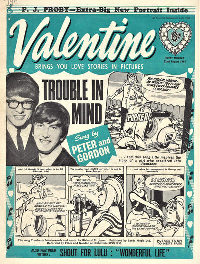 Cover for Valentine (IPC, 1957 series) #22 August 1964