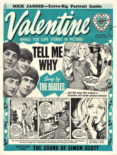 Cover for Valentine (IPC, 1957 series) #3 October 1964