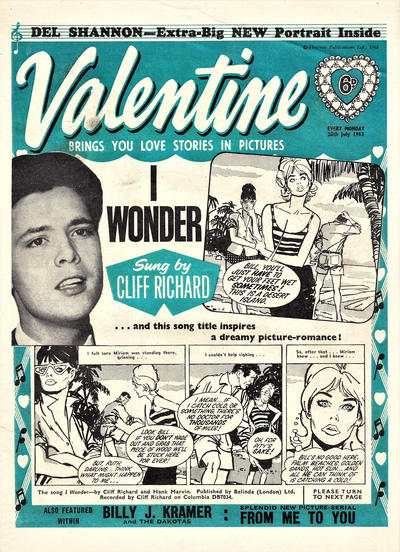 Cover for Valentine (IPC, 1957 series) #20 July 1963