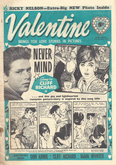 Cover for Valentine (IPC, 1957 series) #11 February 1961