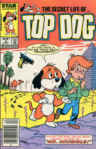 Cover for Top Dog (Marvel, 1985 series) #5 [Newsstand]