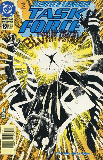 Cover for Justice League Task Force (DC, 1993 series) #18 [Newsstand]