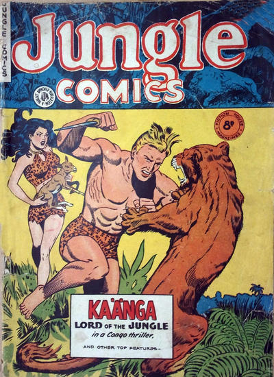 Cover for Jungle Comics (H. John Edwards, 1950 ? series) #20
