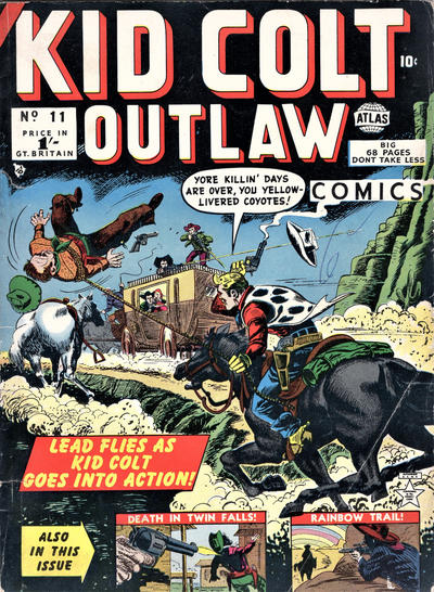 Cover for Kid Colt Outlaw (Thorpe & Porter, 1950 ? series) #11