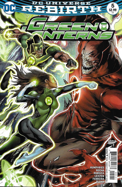 Cover for Green Lanterns (DC, 2016 series) #5 [Robson Rocha / Jay Leisten Cover]
