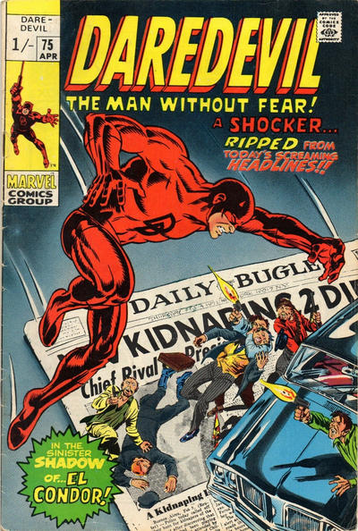 Cover for Daredevil (Marvel, 1964 series) #75 [British]