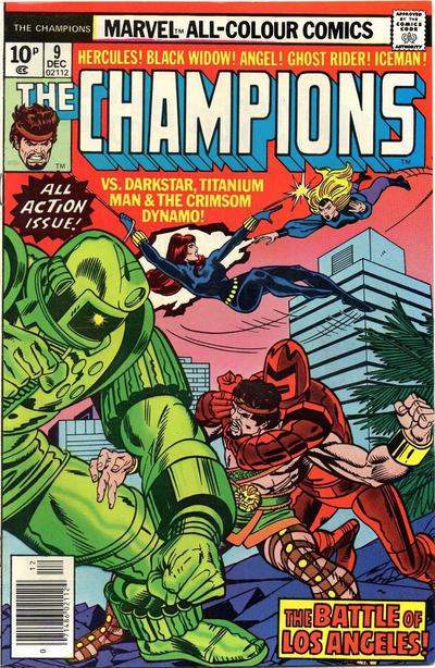 Cover for The Champions (Marvel, 1975 series) #9 [British]