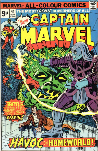 Cover for Captain Marvel (Marvel, 1968 series) #41 [British]