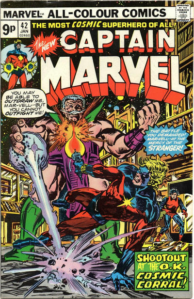 Cover for Captain Marvel (Marvel, 1968 series) #42 [British]