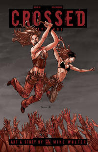 Cover Thumbnail for Crossed Badlands (Avatar Press, 2012 series) #85 [Red Crossed Variant - Christian Zanier]
