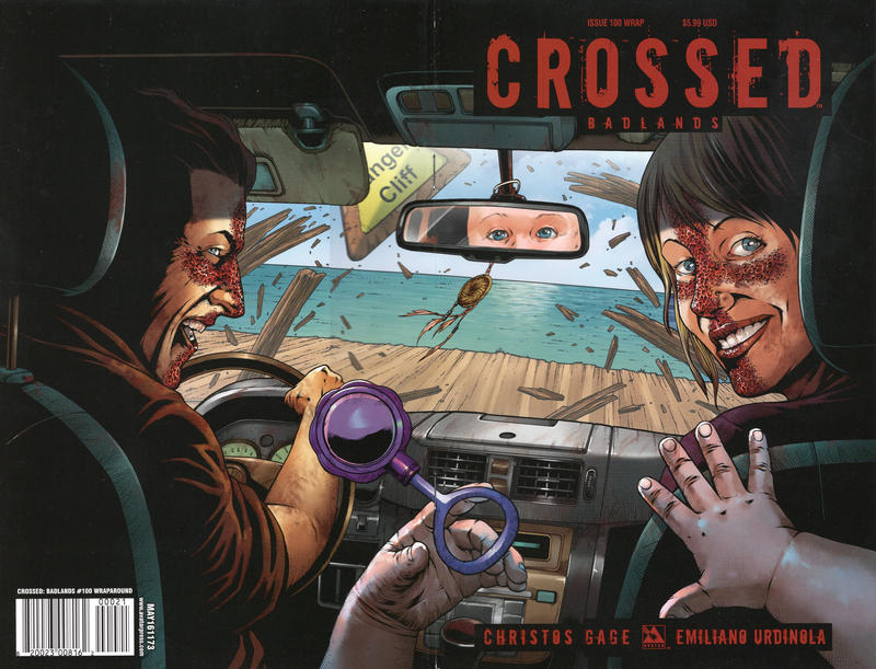 Cover for Crossed Badlands (Avatar Press, 2012 series) #100 [Wraparound Cover - Daniel Gete]