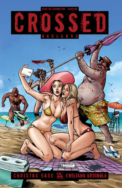 Cover for Crossed Badlands (Avatar Press, 2012 series) #100 [Summer Fun Cover - Facundo Percio]