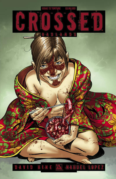 Cover for Crossed Badlands (Avatar Press, 2012 series) #72 [Torture Cover - Christian Zanier]