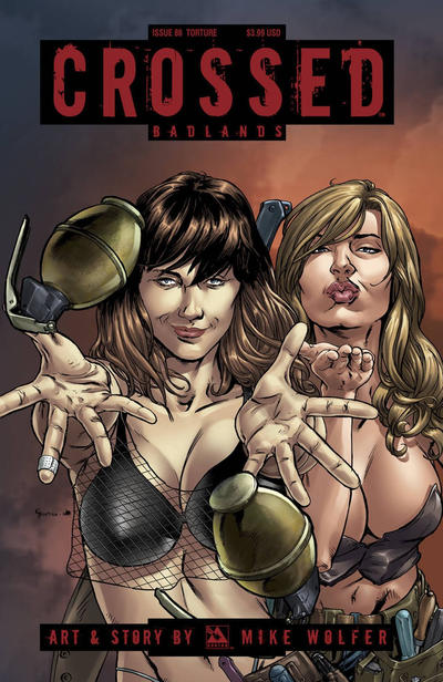 Cover for Crossed Badlands (Avatar Press, 2012 series) #86 [Torture Cover - Christian Zanier]