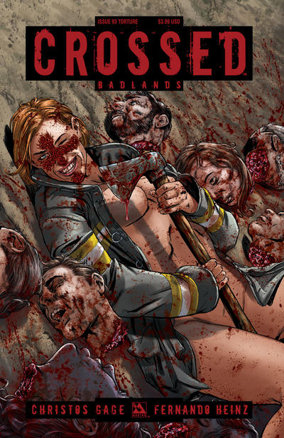 Cover for Crossed Badlands (Avatar Press, 2012 series) #93 [Torture Cover]