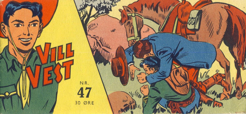 Cover for Vill Vest (Serieforlaget / Se-Bladene / Stabenfeldt, 1953 series) #47/1957