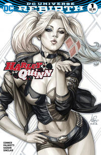 Cover Thumbnail for Harley Quinn (DC, 2016 series) #1 [Legacy Edition Artgerm Black and White Cover]