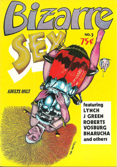 Cover for Bizarre Sex (Kitchen Sink Press, 1972 series) #3 [2nd-4th print 0.75 USD]