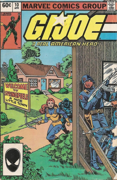 Cover for G.I. Joe, A Real American Hero (Marvel, 1982 series) #10 [Second Print]