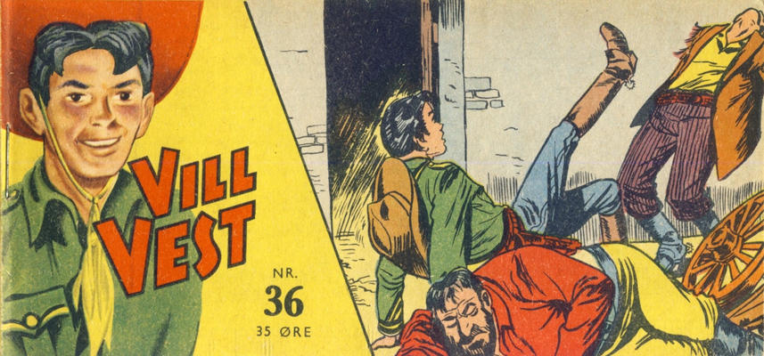 Cover for Vill Vest (Serieforlaget / Se-Bladene / Stabenfeldt, 1953 series) #36/1958