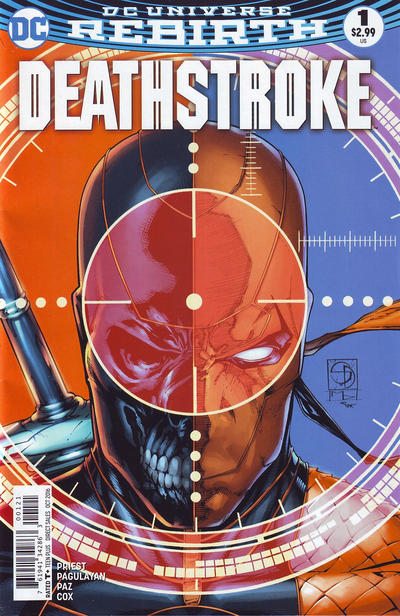 Cover for Deathstroke (DC, 2016 series) #1 [Shane Davis / Michelle Delecki Cover]
