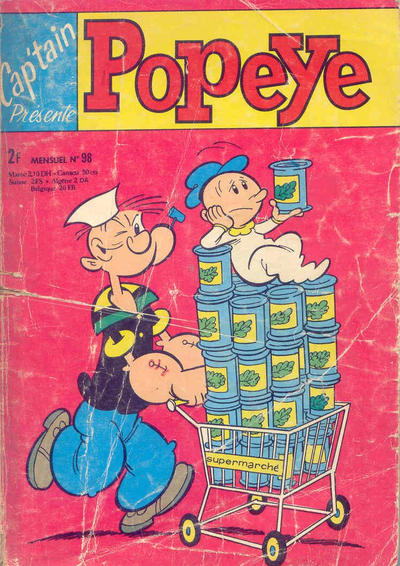Cover for Cap'tain Présente Popeye (Société Française de Presse Illustrée (SFPI), 1964 series) #98