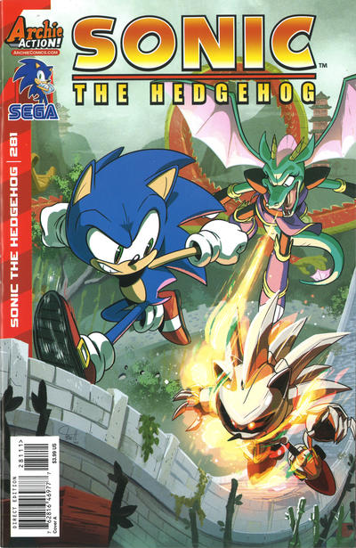 Cover for Sonic the Hedgehog (Archie, 1993 series) #281 [Cover A Tyson Hesse]