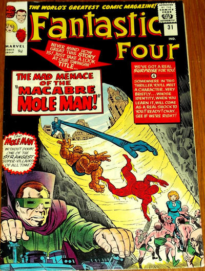 Cover for Fantastic Four (Marvel, 1961 series) #31 [British]
