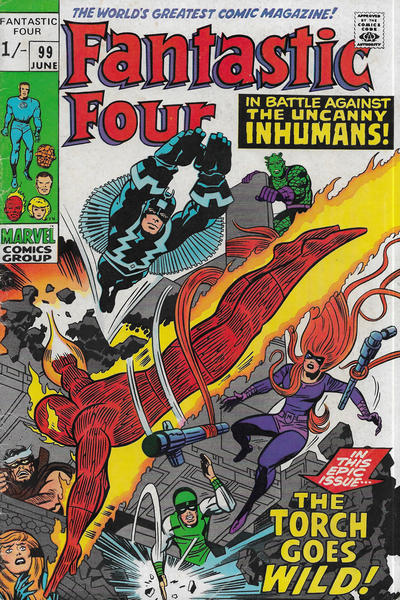 Cover for Fantastic Four (Marvel, 1961 series) #99 [British]