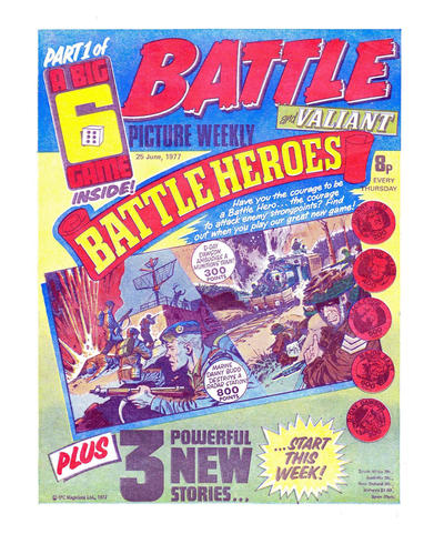 Cover for Battle Picture Weekly and Valiant (IPC, 1976 series) #25 June 1977 [121]