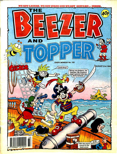Cover for The Beezer and Topper (D.C. Thomson, 1990 series) #153