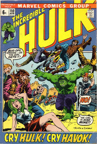 Cover for The Incredible Hulk (Marvel, 1968 series) #150 [British]