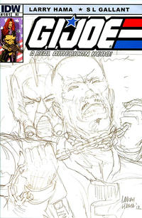 Cover Thumbnail for G.I. Joe: A Real American Hero (IDW, 2010 series) #181 [Cover RI - Incentive Larry Hama Sketch Variant]
