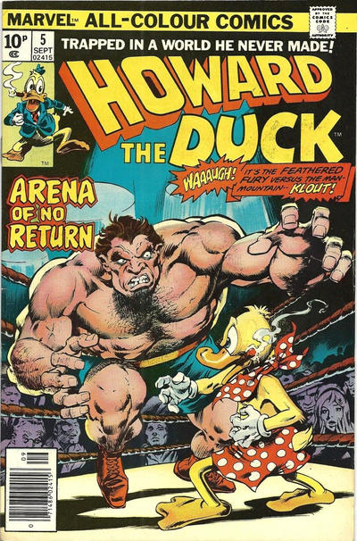 Cover for Howard the Duck (Marvel, 1976 series) #5 [British]